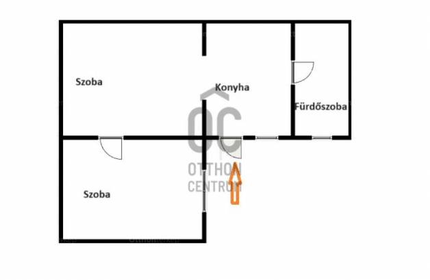 Debreceni eladó házrész, 2 szobás, 34 négyzetméteres