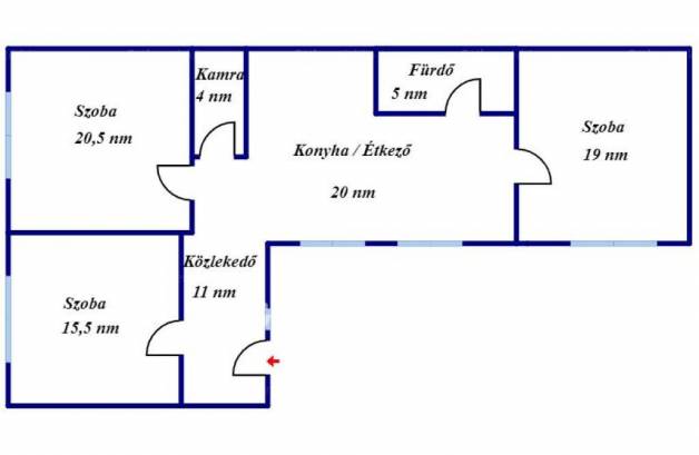 Sarkadi eladó családi ház, 3 szobás, 95 négyzetméteres
