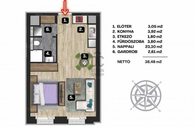 Eladó 2 szobás új építésű lakás, Ferencvárosi rehabilitációs területen, Budapest