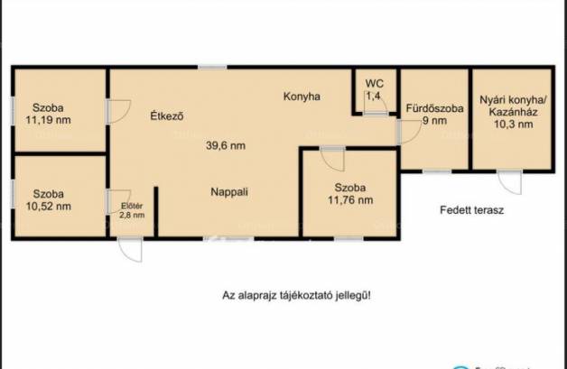 Téglási családi ház eladó, 97 négyzetméteres, 3 szobás