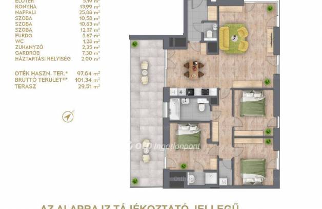 Budapesti új építésű eladó lakás, Ferencvárosban, Mester utca, 4 szobás