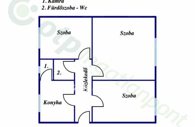Miskolci eladó lakás, 3 szobás, 62 négyzetméteres