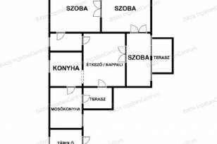 Családi ház eladó Borota, 80 négyzetméteres