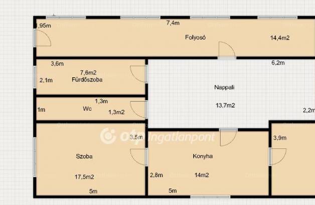 Családi ház eladó Kaba, 93 négyzetméteres