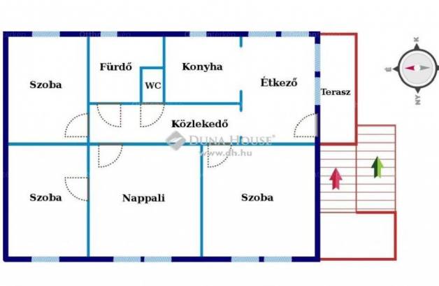 Szajki családi ház eladó, 118 négyzetméteres, 4 szobás