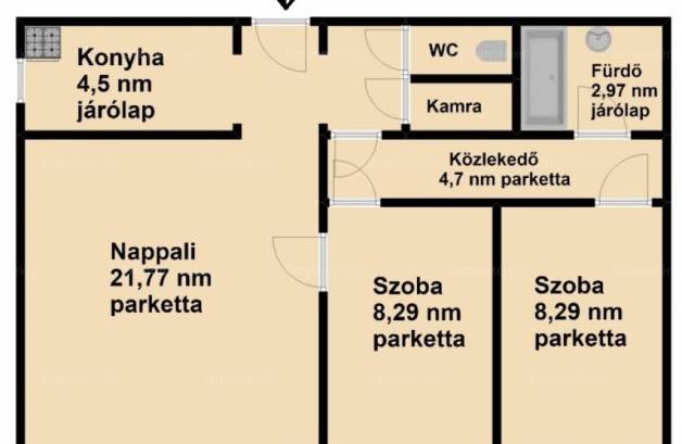 Budapesti lakás eladó, Pestújhely, 1+2 szobás