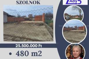 Szolnoki eladó telek, 480 négyzetméteres