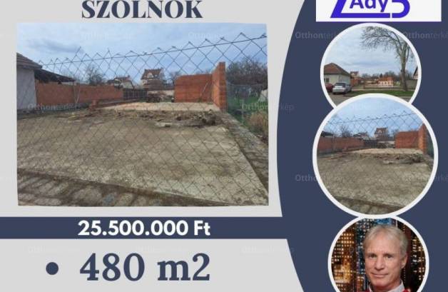 Szolnoki eladó telek, 480 négyzetméteres