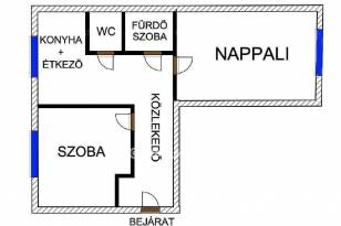 Miskolci lakás eladó, 51 négyzetméteres, 2 szobás