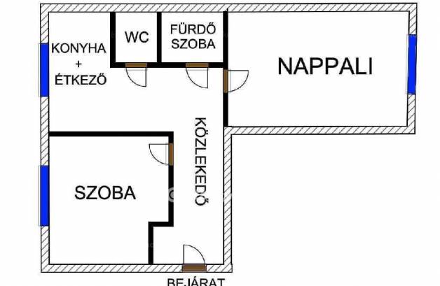 Miskolci eladó lakás, 2 szobás, 51 négyzetméteres