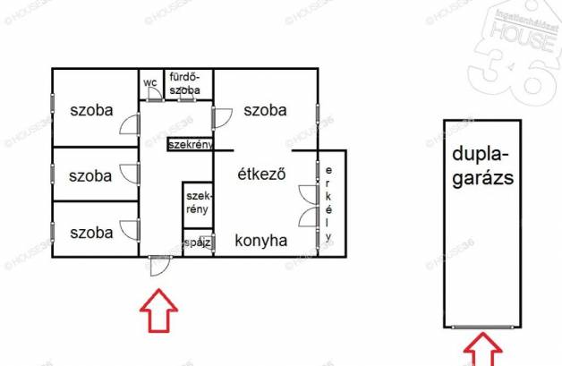 Bajai eladó lakás, 4 szobás, 96 négyzetméteres