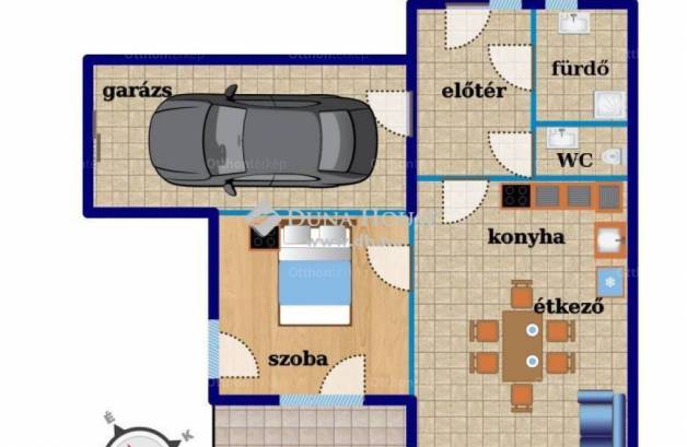 Kiadó lakás, Alsóörs, 2 szobás