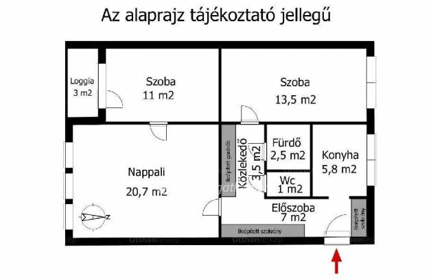 Budapest 2+1 szobás lakás eladó, Alsórákoson