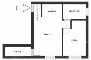 Székesfehérvári eladó lakás, 2 szobás, 36 négyzetméteres