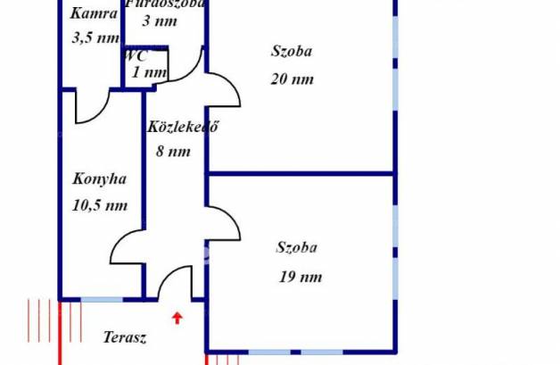 Gyulai ikerház eladó, 135 négyzetméteres, 3+2 szobás