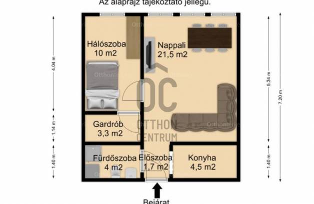 Budapest eladó lakás, Csepel-Szabótelep, Ady Endre út, 45 négyzetméteres