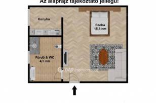 Eladó lakás, Budapest, Corvin negyedben, 19 négyzetméteres