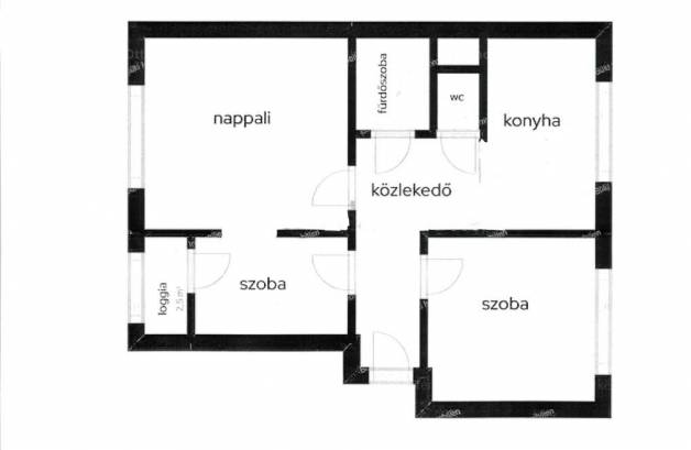 Eladó lakás, Miskolc, 2+1 szobás