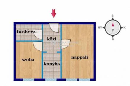 Eladó lakás Pécs, 1+1 szobás