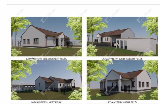 Sárkeresztesi új építésű családi ház eladó, 104 négyzetméteres, 4 szobás