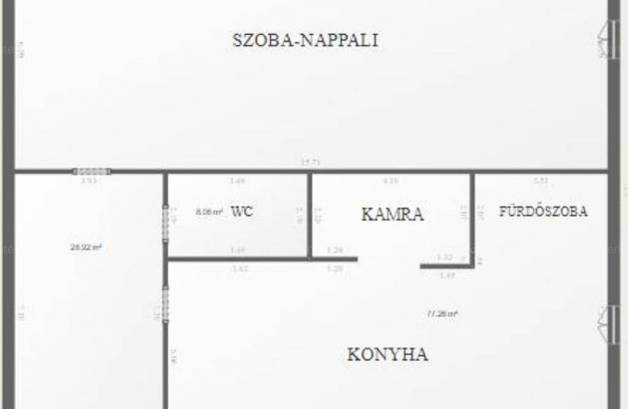 Budapesti eladó lakás, 1 szobás, 36 négyzetméteres