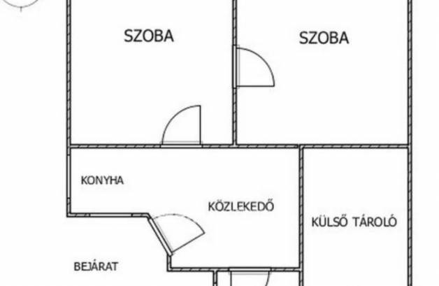 Eladó családi ház Csongrád, 2 szobás