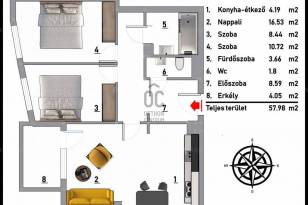 Eladó új építésű lakás Kispesten, 3 szobás