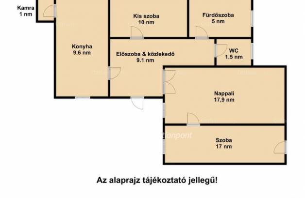 Eladó lakás Józsefvárosban, 2+1 szobás