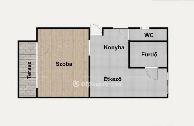 Kiskunlacházai eladó családi ház, 1 szobás, 50 négyzetméteres