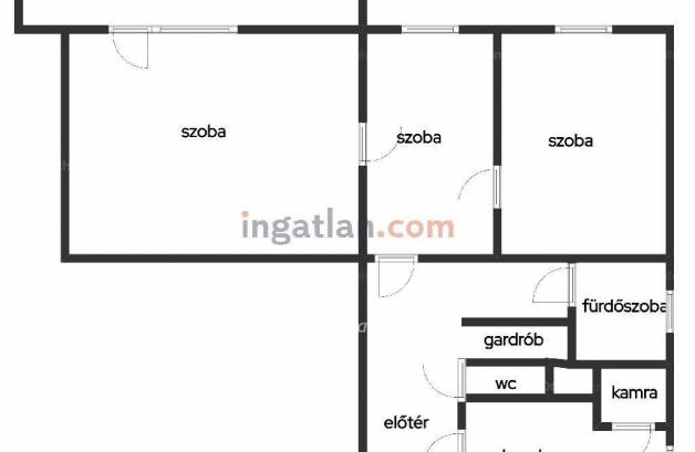 Budapesti eladó lakás, 2+1 szobás, 64 négyzetméteres