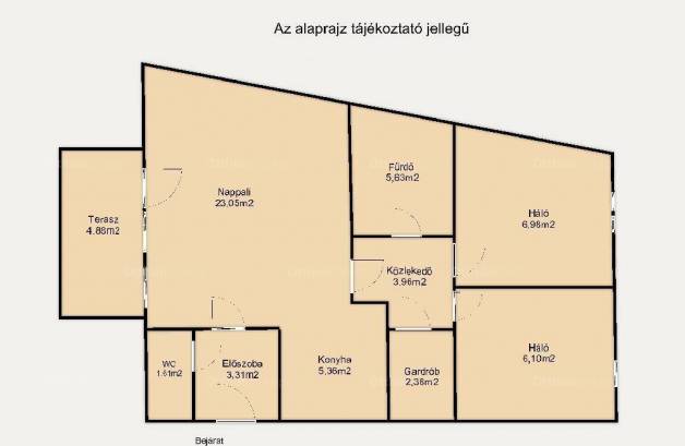 Eladó lakás Győr, Malomsok sétány, 1+2 szobás