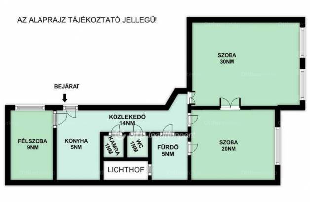 Eladó lakás Németvölgyben, 2+1 szobás