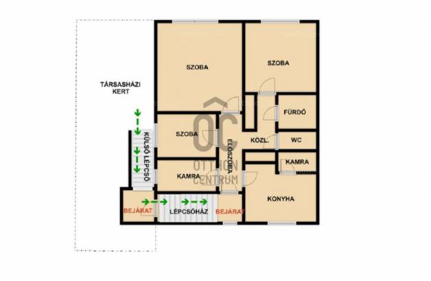 Tatabányai eladó lakás, 3 szobás, 64 négyzetméteres