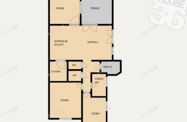 Kecskeméti eladó családi ház, 4 szobás, 103 négyzetméteres