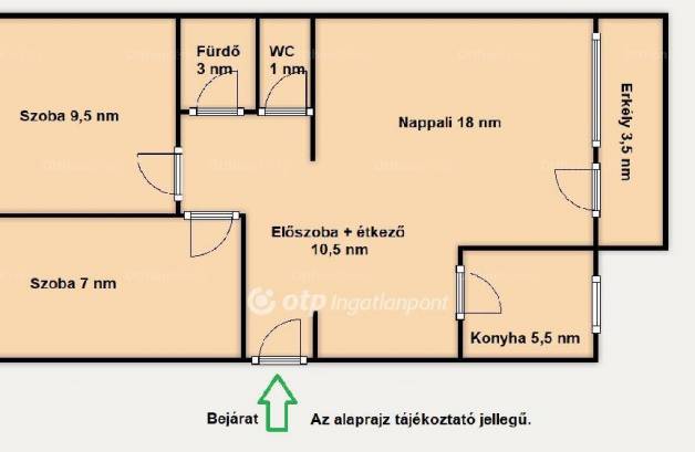Eladó lakás, Budapest, Gazdagréten, 54 négyzetméteres