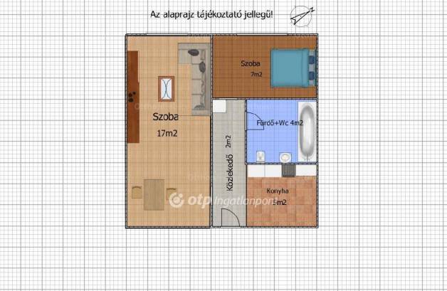 Budapesti lakás eladó, Újpalota, 1+1 szobás