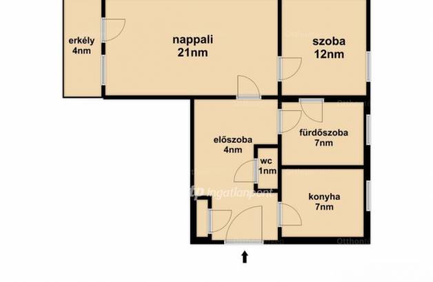 Budapesti lakás eladó, Óhegy, 2 szobás