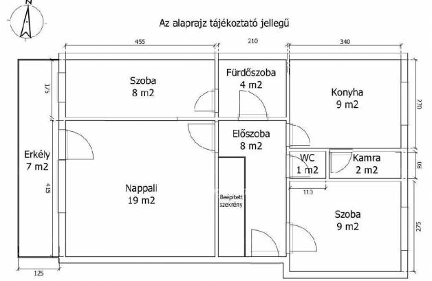 Lakás eladó Keszthely, 64 négyzetméteres