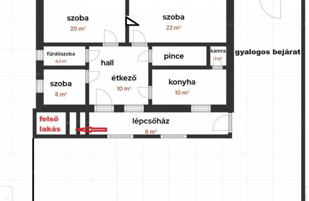 Szombathelyi eladó lakás, 2+2 szobás, 80 négyzetméteres
