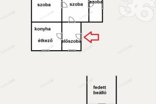 Kecskeméti házrész eladó, 60 négyzetméteres, 2 szobás