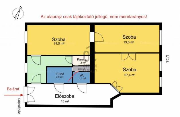 Budapest lakás eladó, Rózsadombon, 3 szobás
