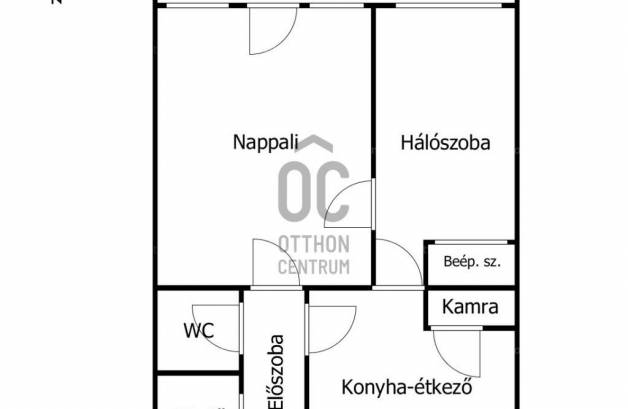 Szekszárd 2 szobás lakás eladó a Kölcsey lakótelepen