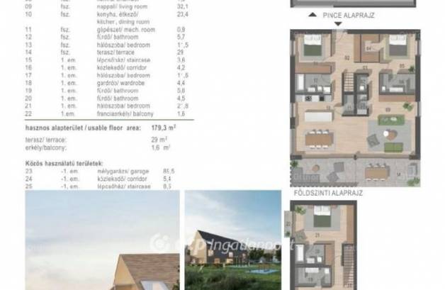 Balatonfüred 5 szobás új építésű lakás eladó