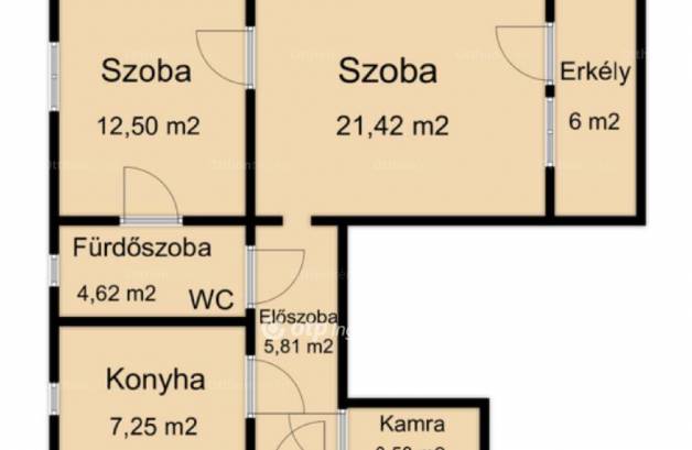 Lakás eladó Hajdúszoboszló, 54 négyzetméteres