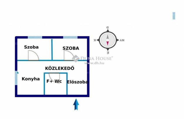 Mosonmagyaróvári eladó lakás, 2 szobás, 51 négyzetméteres