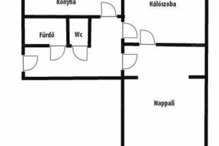 Mosonmagyaróvári eladó lakás, 2 szobás, 53 négyzetméteres
