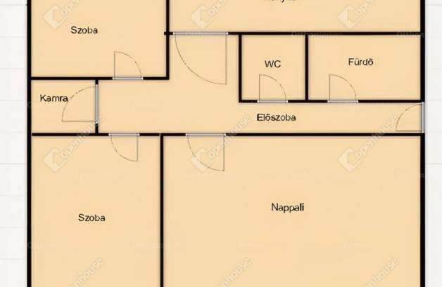 Tatabányai lakás eladó, 64 négyzetméteres, 3 szobás