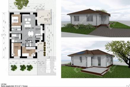 Új Építésű eladó családi ház Győrság, 4 szobás